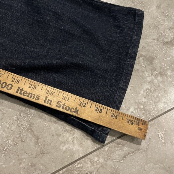 7 For All Mankind A Pocket Dark Wash Bootcut Low Rise Jeans W 28 x L 34 - Picture 2 of 10